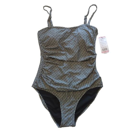 NWT DKNY Swimsuit, Removable Straps, S - Picture 1 of 10